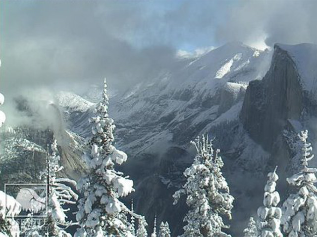 For the first time in a long time, a healthy round of snow decorated Yosemite National Park in California Wednesday, Nov. 3, 2015. (Photo courtesy of Yosemite Conservancy)